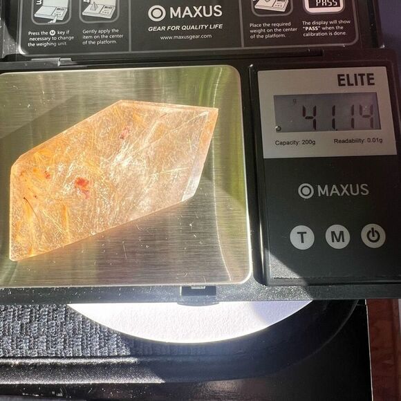 Golden Rutilated Quartz Crystal‎ Freeform - Picture 12 of 16